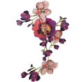 thumbnail image 3 of Parche floral largo multicolor, apliques bordados, parche de flores, apliques con motivo de tela de encaje, parches para coser, 3 of 5