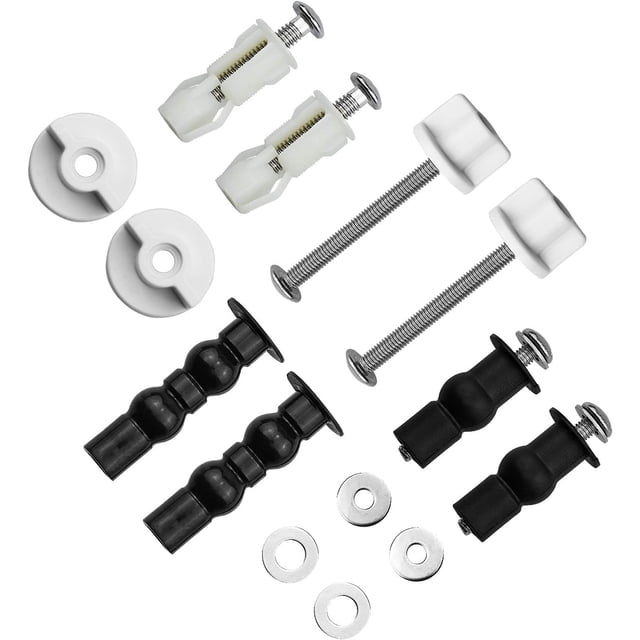 Juego de montaje para asiento de inodoro, bisagra de acero inoxidable, 3 pares de tornillos, piezas de repuesto para tapa de inodoro