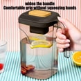 thumbnail image 6 of 2200ml Cold Brew Coffee Maker Iced Tea Pitcher with Push Lid,Fruit Infuser Water Pitcher Perfect for Making Teas and Juices,Fridge Door Water Jug with Wide Handle,for Home Festival Kitchen Iced Tea, 6 of 6