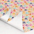 thumbnail image 3 of Erosebridal Colorful Paw Print Fabric by the Yard 3 Yards, Flower Star Pet Room Decor Fabric by the Yard, 3 of 7