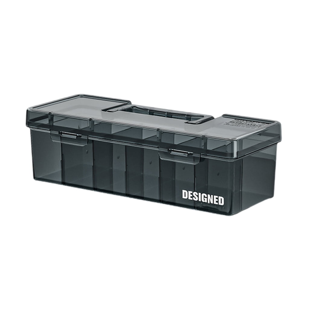Adjustable Multi Compartment Plastic Tool Storage Box for Organizing Screws Electronic Components and Small Hardware Parts