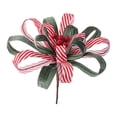 thumbnail image 1 of Flores artificiales navideñas, arreglos florales para manualidades con flores artificiales. Rojo Verde, 1 of 8
