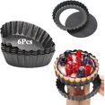 thumbnail image 1 of Moldes para tartas Xstronq de 10 cm con base extraíble y antiadherente, 1 of 7