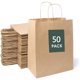 thumbnail image 1 of Bolsas Papel Kraft, Bolsas de papel café con asa, Bolsa Kraft Marrón para Embalaje de Regalo, Bolsas para fiestas, bodas, Navidad, tiendas, 1 of 4