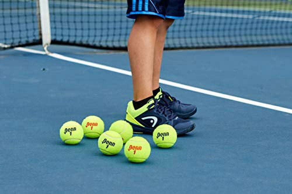Penn Regular Duty Felt Pressurized Championship Tennis Balls, Yellow, 72 Pieces