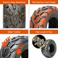 thumbnail image 2 of HALBERD All Terrain ATV UTV Tires 25x8-12 Front & 25x10-12 Rear /6 PR,Set 4, 2 of 7