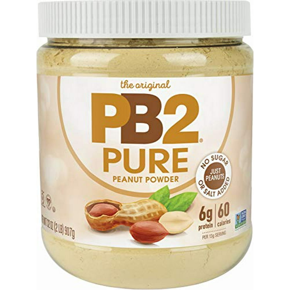 PB2 Pure Peanut Butter Powder [2 lb/32 oz Jar] No Added Sugar, No