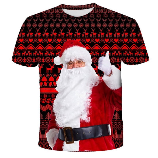 Kids Happy New Year Graphic T Shirt Merry Christmas Deer Funny Clothes Fashion T Shirt Top Print T Shirt11T Gong Bohan LED