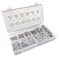 thumbnail image 3 of 250Pcs Cotter Pin R Clips Spring Retaining Hair Pins Kit Zinc-Plated Steel, 3 of 6
