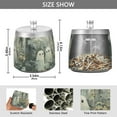 thumbnail image 2 of Yayeee Ashtray with Lid for Cigarette Smokeless Stainless Steel Home Ash Holder, Ghosts Playing in A Garden, 2 of 7