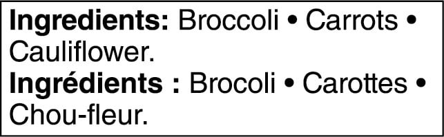 Great Value California Style Mixed Vegetables, 500 g