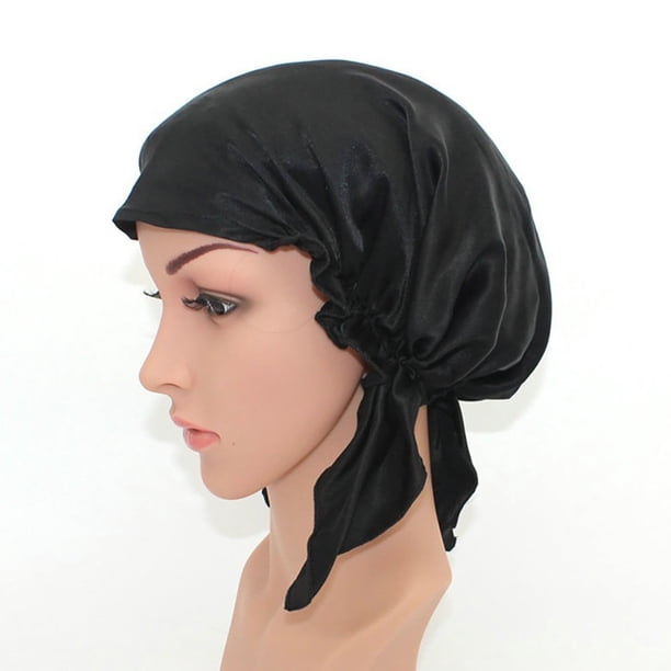 Gorro de dormir 100 % seda para la cabeza, para el cabello, para belleza femenina