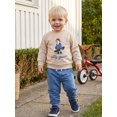 thumbnail image 4 of RUINIXCW Baby Boy Fall Outfits Long Sleeve Goose Print Sweatshirt + Pants Set Toddler Clothes, 4 of 9