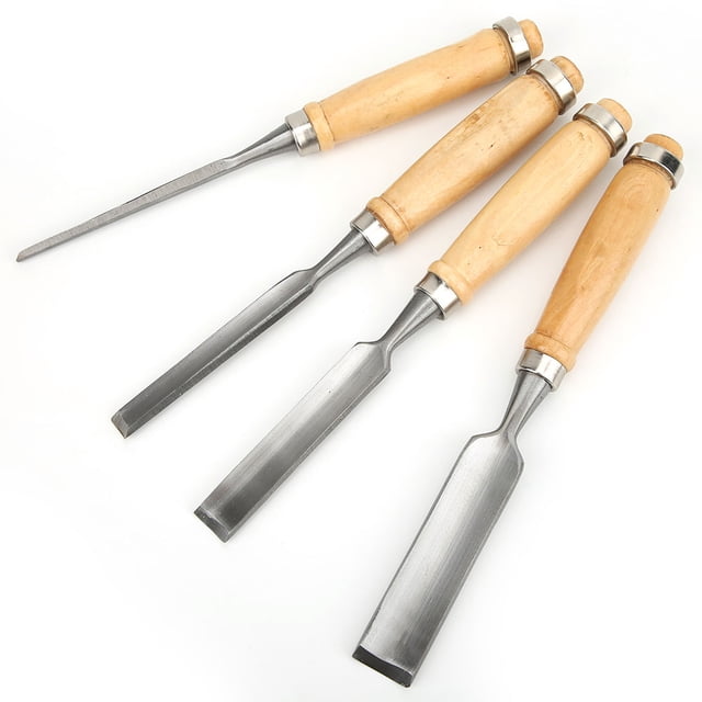Cuchillo para tallar madera, 4 piezas Cincel para tallar madera Herramientas para tallar madera Cincel para tallar madera Robusto y resistente