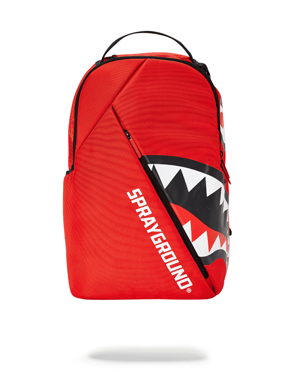Sprayground - Sprayground Angled Shark Red Backpack B2531 - literacybasics.ca - literacybasics.ca