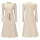 thumbnail image 2 of Vestidos de punto elegantes para mujer, vestido tipo suéter, vestido de invierno con cuello redondo, 2 of 5