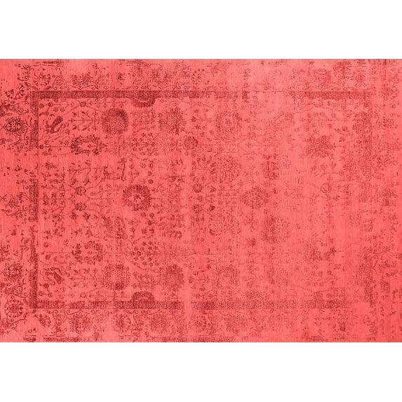 Ahgly Company Indoor Rectangle Oriental Red Industrial Area Rugs, 5' x 7'