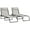 Cream White, variant on Outsunny 2 PCs Folding Lounge Chair, Chaise Lounge with Headrest Dark Blue