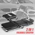 thumbnail image 4 of Rolling Z Creeper DNA MOTORING, plegable, 2 en 1, 36 pulgadas, negro, 4 of 7