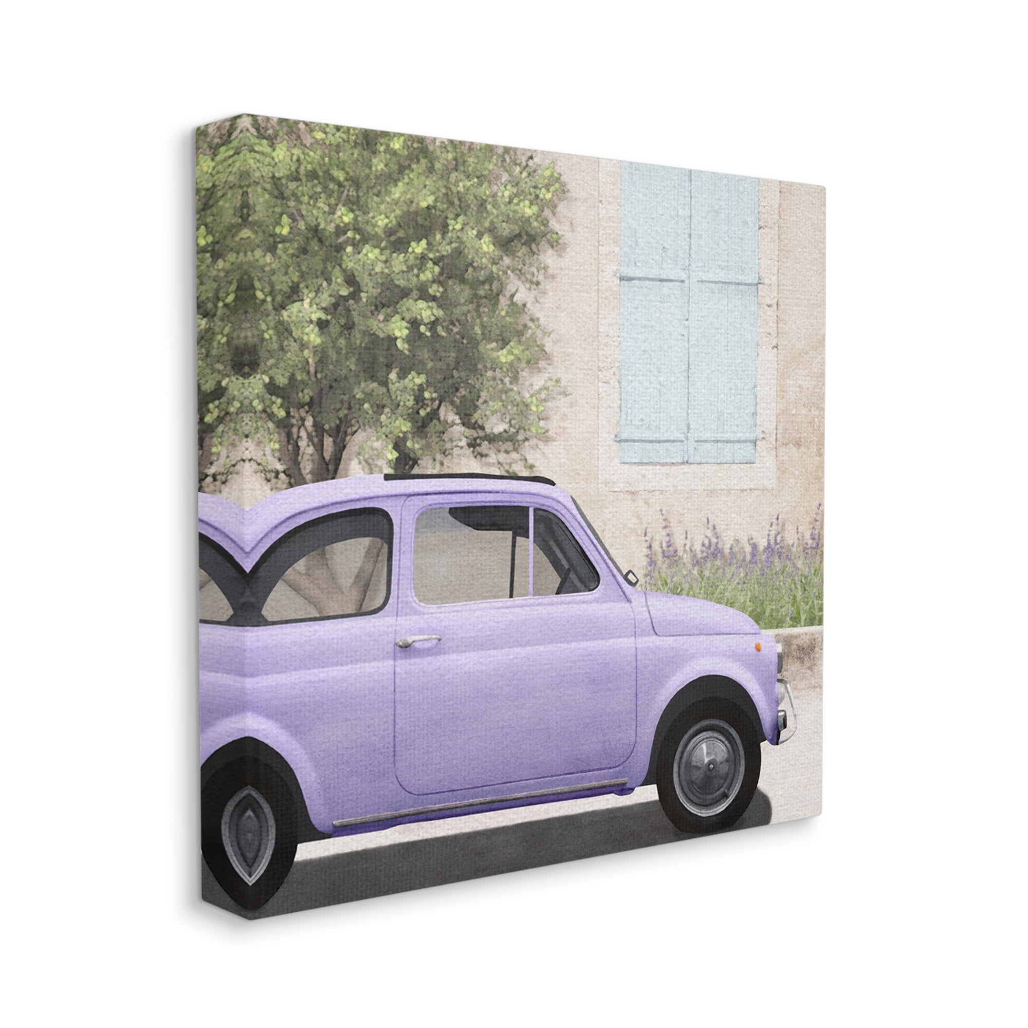 Stupell Industries Antique Purple Buggy Transportation Painting Gallery Wrapped Canvas Print Wall Art, 36 x 36