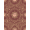Pink Gold Red, Pattern 14, variant on ODIKA 8'x10' Washable Area Rug Non-Slip Chair-Friendly Mat Antique Gold Dusty Rose Cottagecore Decorative Balanced Motifs for Dining Room, Large Office, Lounge