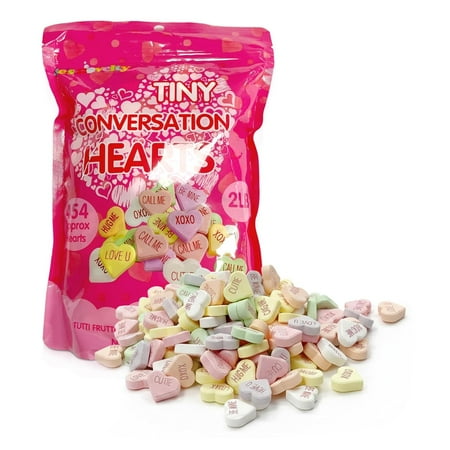 4E's Novelty Conversation Hearts Candy - Valentines Day Candy Classroom Exchange for Party Gifts