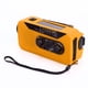 thumbnail image 3 of Radio de emergencia Radio Solar de generación de energía manual con linterna LED carga de 2000mah para acampar senderismo tipo naranja EE. UU., 3 of 5