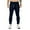 Navy, variant on TBWNWG Men's Gym Pants Workout Running Athletic Joggers Slim Fit Sport Track Pants With Zipper Pockets,Size 3XL