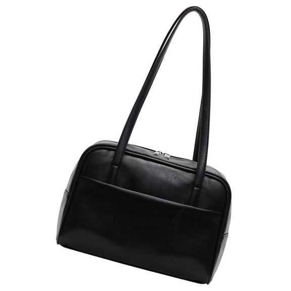 Korean Styles Shoulder Bag Large Capacity Underarm Bag PU Armpit Bag Work Travel Bag Retro Handbag for Ladies