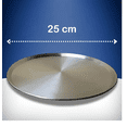 thumbnail image 3 of Set 3 Moldes Charolas Para Hornear Pizza De Aluminio 25 Cm Xtellar Plateado, 3 of 3
