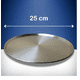 thumbnail image 3 of Set 3 Moldes Charolas Para Hornear Pizza De Aluminio 25 Cm Xtellar Plateado, 3 of 3