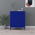 thumbnail image 1 of vidaXL Commode Bleu Marine 80x35x101,5 cm Acier, 1 of 5