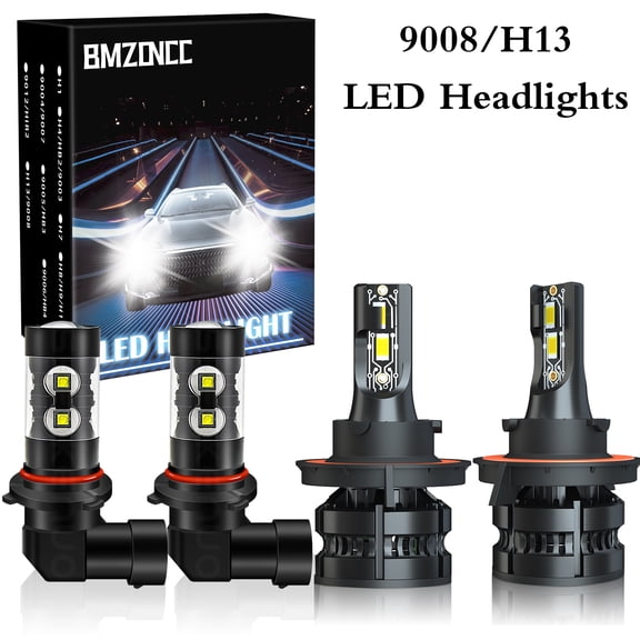 For Hummer H3 2006-2010 LED Headlight 9008/H13 Double Beam 9145 Fog Light Bulbs