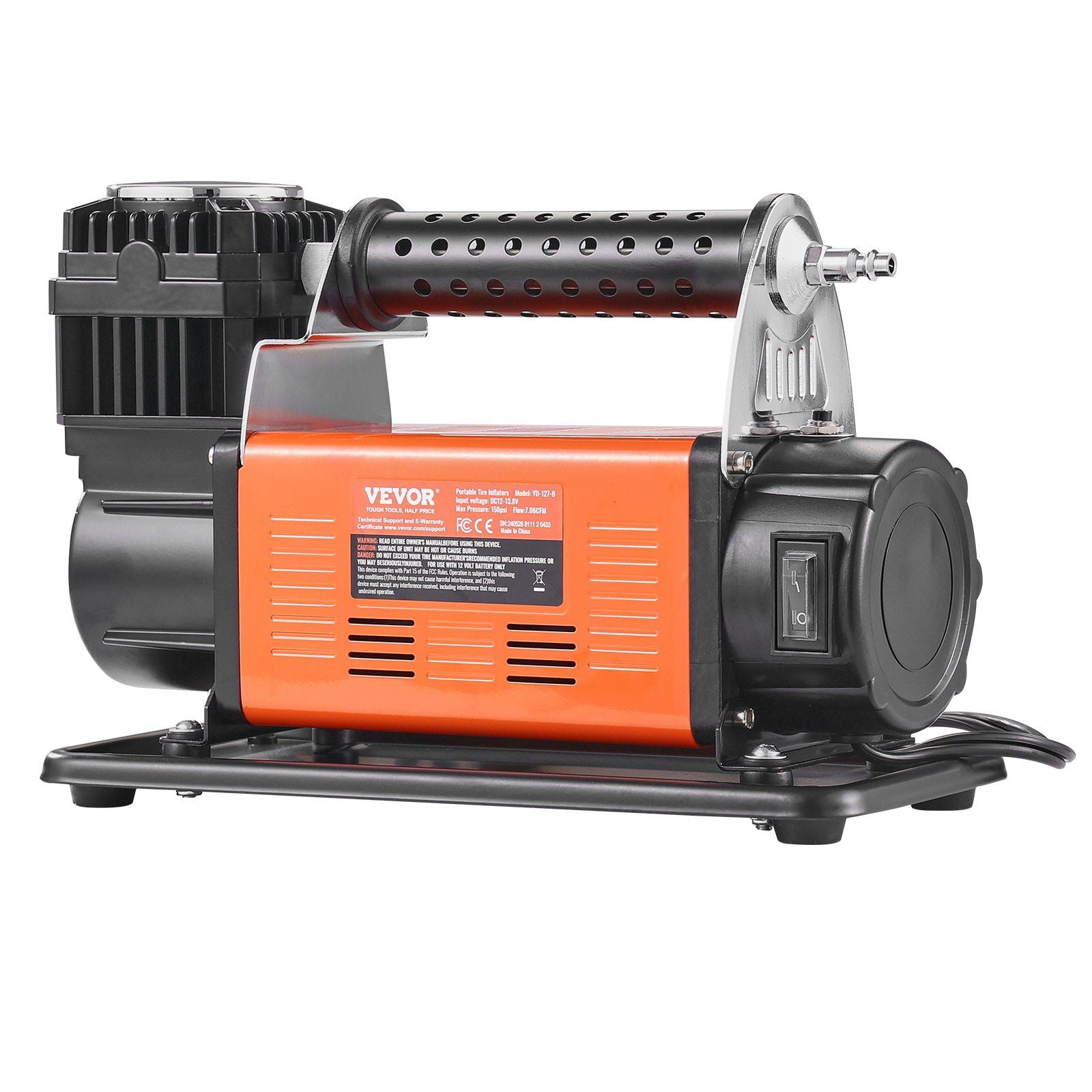 HCY Heavy Duty Air Compressor 7.06CFM 150PSI Portable Tire Inflator Air Pump