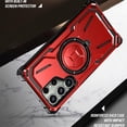 thumbnail image 4 of case for Samsung Galaxy S23 Ultra Case Compatible for Magsafe, Ultimate Protection Armor with Ring Holder Fit for Magsafe Wireless Charger Phone Case for Samsung Galaxy S23 Ultra HJJ Red, 4 of 10