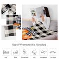 thumbnail image 4 of Thanksgiving Throw Flannel Blanket 40x50In Fall Orange Pumpkin Bow White Black Plaid Super Soft Cozy Bed Blanket, Lightweight Plush Fuzzy Bed Throw for Bedroom Sofa Couch Living Room, 4 of 4