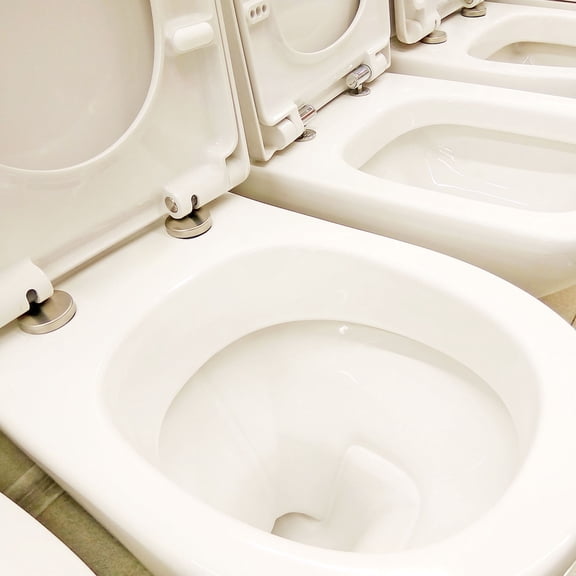 OFFIGAM Metal Toilet Seat Hinge Replacement Kit with Cover and Fittings, Easy to Install, Bathroom Hardware Set