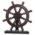 thumbnail image 5 of Raindrops  Miniature Retro Geometric Wallpaper Rudder Ornament Ship Steering Wheel Model, 5 of 8