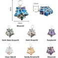 thumbnail image 2 of 70Pcs 7 Colors Star Electroplate Glass Charms Sparkle Star Charms Wire Wrapped Charms Colorful Star Dangle Charms Jewelry Making, 2 of 7