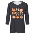 thumbnail image 4 of ZZwxWA Retour à l'Université T-shirt Décontracté Imprimé Mode pour Femmes Col Rond Manches 3/4, 4 of 4