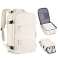 thumbnail image 1 of Mochila de viaje Coofay Beige impermeable para mujer/hombre, 1 of 7