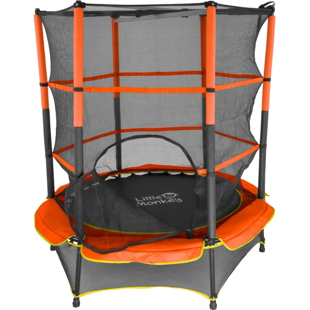 Trampolín Little monkey Brincolin infantil con Red de Seguridad