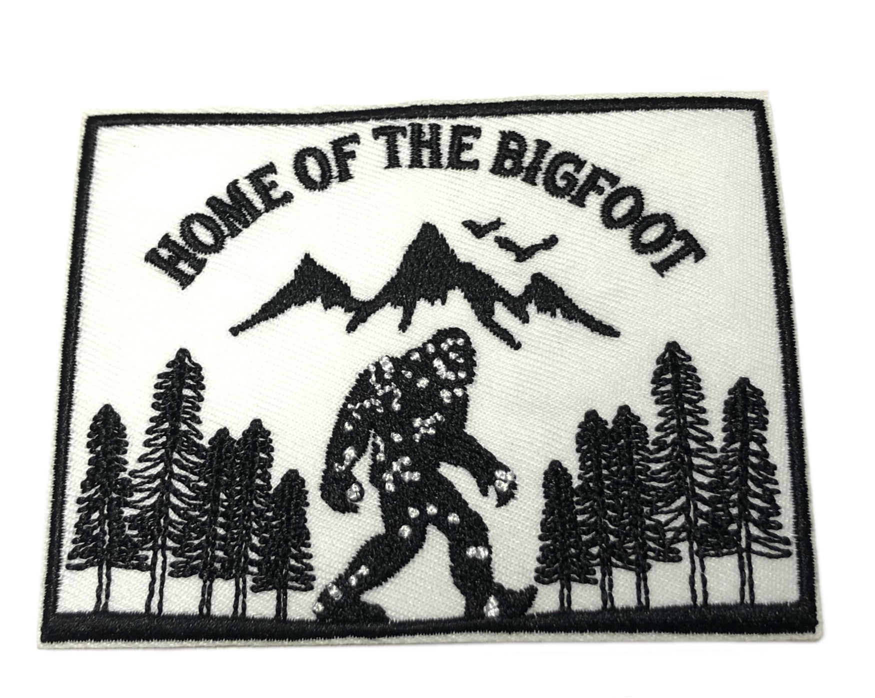Home of the Bigfoot Embroidered Patch Iron/Sew-On Applique X-Files Cryptid