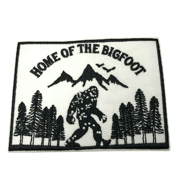 Home of the Bigfoot Embroidered Patch Iron/Sew-On Applique X-Files Cryptid
