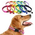 thumbnail image 4 of Pet Reflective Patch Safety Collar Pet Collar for Small Dog Cat 19-32cm with Small Bell, 4 of 6
