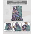 thumbnail image 7 of Spring Purple Flower Pillow Covers King Size, Retro Wall Seamless Garden Pastoral Soft Bed Throw Pillowcases Breathable Cooling Long Lumbar Body Pillow Sham Cover for Bed Sofa 20''x40'', 7 of 7