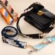 thumbnail image 4 of Reemplazo de correas de bolso cruzado, correa de bolso de 1.5 pulgadas de ancho con hebilla de oro claro, bloques rosas, 4 of 6