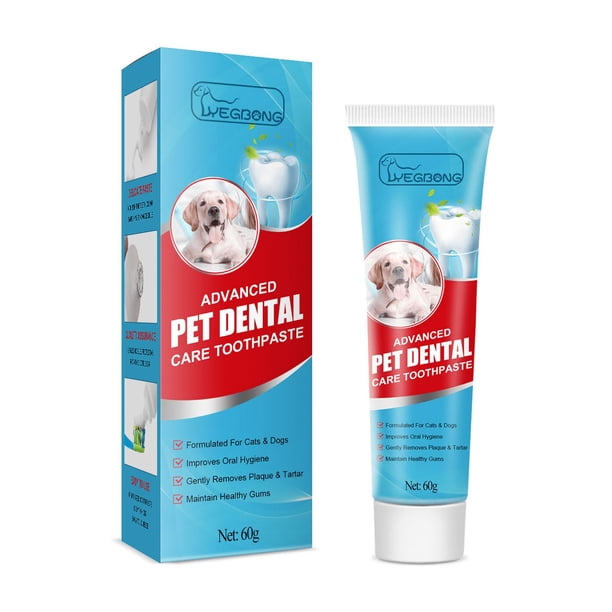 Pasta de dientes para mascotas Yegbong, aliento fresco, mal aliento, limpieza de sarro, cuidado bucal para perros y gatos, pasta de dientes comestible,1 Uds.