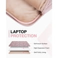 thumbnail image 4 of Funda para portátil BAGSMART Puffy acolchada de 15 a 16 pulgadas con asa, color rosa, 4 of 9