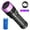 20W With 26650, variant on 365NM UV LED Flashlight High Power Black Mirror Purple Light Torch USB Rechargeable Lantern Fluorescent Detection Identification